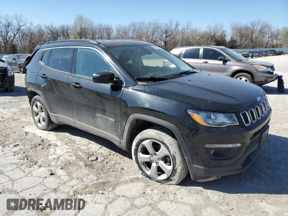 2018 Jeep Compass Altitude with VIN 3C4NJDBB4JT284021, listed as a Copart auction lot 48971345 with 87,559 mi miles and Salvage Title. Bid and sale history available at carsss.com. Image 4.