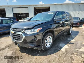 2021 Chevrolet Traverse LS with VIN 1GNERLKW0MJ182630, listed as a Copart auction lot 60792915 with 64,753 mi miles and Clean title. Bid and sale history available at DreamBid. Image 1.