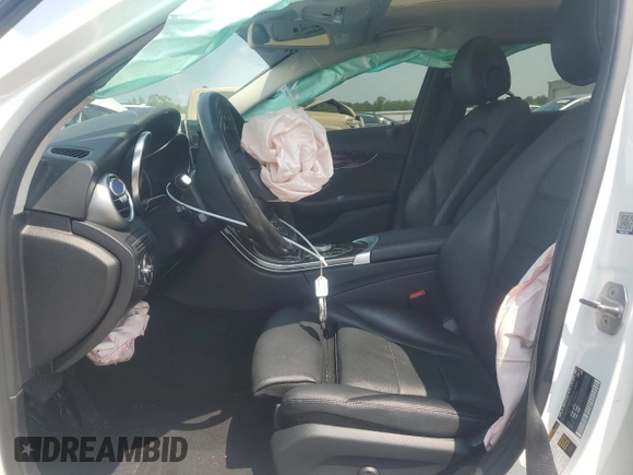2017 Mercedes-Benz C 300 with VIN 55SWF4KB2HU220007, listed as a Copart auction lot 60615465 with 50,630 mi miles and Salvage title. Bid and sale history available at DreamBid. Image 7.