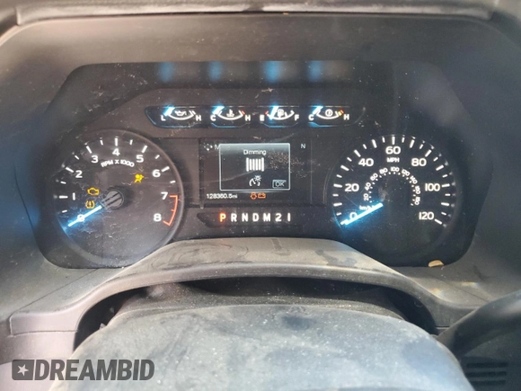 2020 Ford F-150 XL with VIN 1FTEW1CB4LKD41983, listed as a Copart auction lot 57474095 with 128,360 mi miles and Salvage title. Bid and sale history available at DreamBid. Image 9.