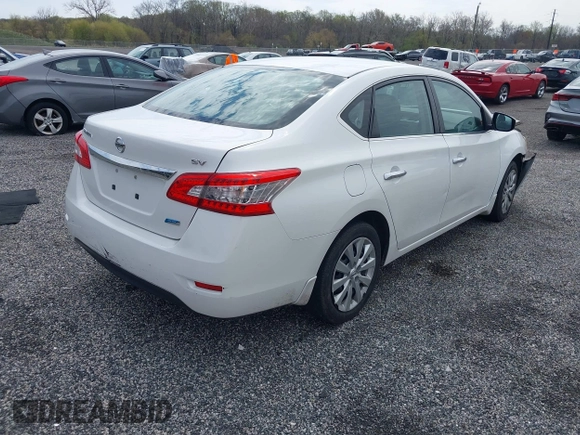2014 Nissan Sentra S with VIN 3N1AB7AP3EL642177, listed as a IAAI auction lot 42022129 with 153,289 mi miles and . Bid and sale history available at DreamBid. Image 4.