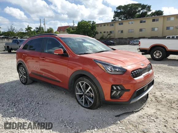 2021 Kia Niro Touring with VIN KNDCC3LC7M5463144, listed as a Copart auction lot 80680704 with 53,290 mi miles and Non Repairable. Bid and sale history available at carsss.com. Image 4.