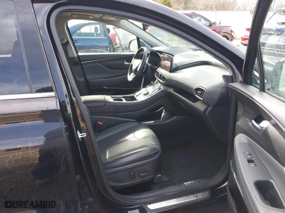 2021 Hyundai Santa Fe Limited with VIN 5NMS44AL3MH317127, listed as a IAAI auction lot 41355042 with 46,790 mi miles. Bid and sale history available at carsss.com. Image 5.