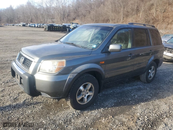 2007 Honda Pilot EX-L with VIN 2HKYF185X7H500509, listed as a Copart auction lot 48109255 with 173,431 mi miles and Salvage Title. Bid and sale history available at carsss.com. Image 1.