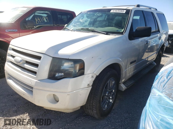 2007 Ford Expedition Limited with VIN 1FMFU19537LA97881, listed as a Copart auction lot 41628365 with 210,105 mi miles and Salvage Title. Bid and sale history available at carsss.com. Image 1.