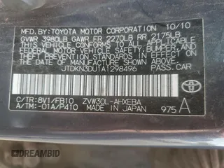 2010 Toyota Prius II with VIN JTDKN3DU1A1298496, listed as a Copart auction lot 54427735 with 228,044 mi miles and Clean Title. Bid and sale history available at carsss.com. Image 12.