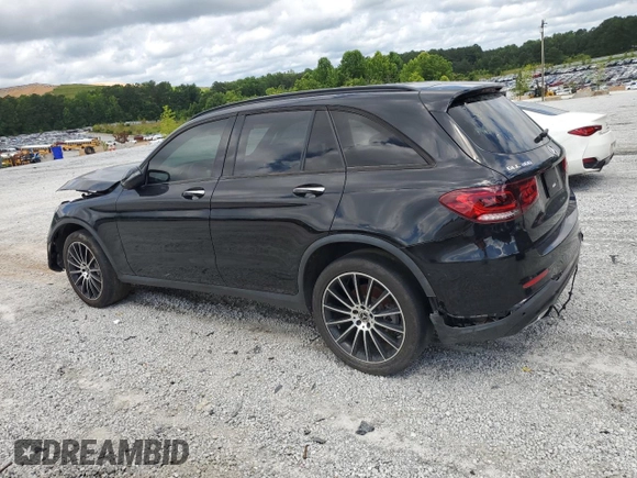 2022 Mercedes-Benz GLC 300 with VIN W1N0G8DB7NV360567, listed as a Copart auction lot 61340245 with 66,170 mi miles and Clean title. Bid and sale history available at DreamBid. Image 2.