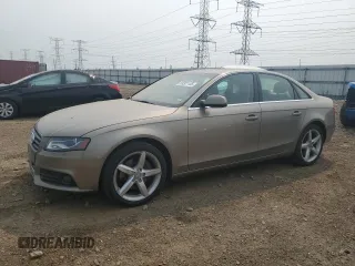2011 Audi A4 Premium Plus with VIN WAUFFAFL4BN009433, listed as a Copart auction lot 59301185 with 122,158 mi miles and Salvage title. Bid and sale history available at DreamBid. Image 1.