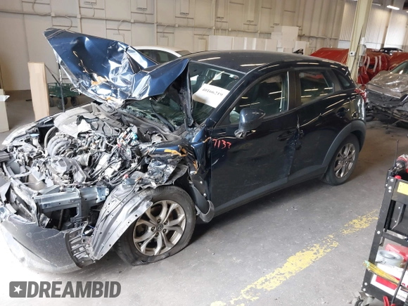 2019 Mazda CX-3 Sport with VIN JM1DKFB70K1453573, listed as a IAAI auction lot 40166219 with 1 mi miles. Bid and sale history available at carsss.com. Image 18.