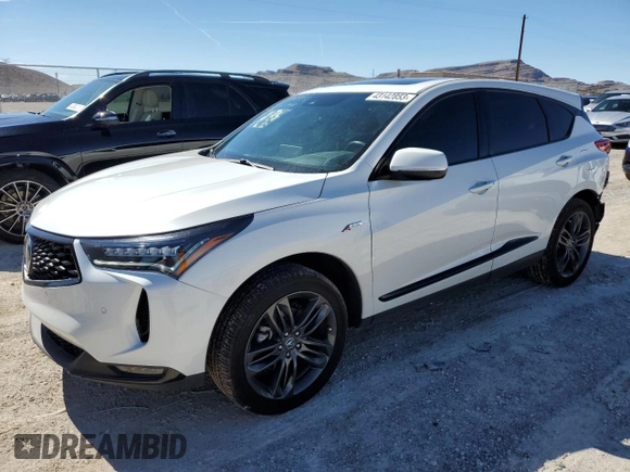 2022 Acura RDX w/A-Spec Package with VIN 5J8TC1H6XNL005572, listed as a Copart auction lot 43142853 with 10,700 mi miles. Bid and sale history available at carsss.com. Image 1.
