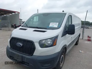 2021 Ford Transit Cargo with VIN 1FTYE1Y83MKA75144, listed as a IAAI auction lot 42079483 with 45,671 mi miles. Bid and sale history available at carsss.com. Image 2.