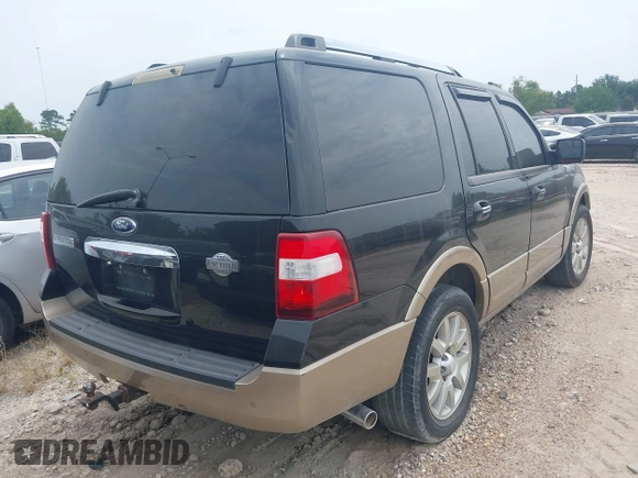 2014 Ford Expedition King Ranch with VIN 1FMJU1J52EEF62528, listed as a IAAI auction lot 42776269 with 209,213 mi miles and . Bid and sale history available at DreamBid. Image 4.