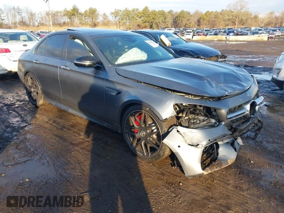 2020 Mercedes-Benz E-Class AMG E 63 S with VIN WDDZF8KB9LA703250, listed as a IAAI auction lot 41471912 with 67,273 mi miles. Bid and sale history available at carsss.com. Image 1.