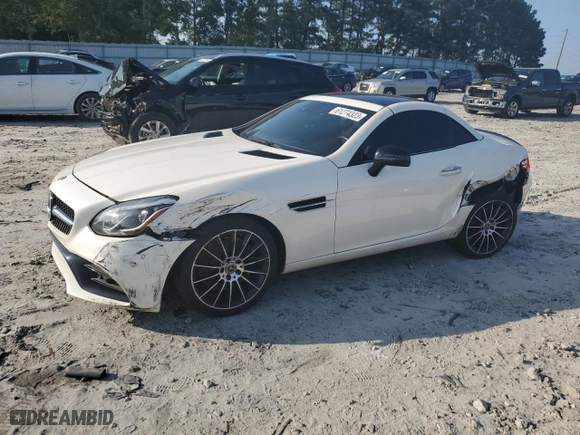 2018 Mercedes-Benz SLC with VIN WDDPK3JAXJF154155, listed as a Copart auction lot 61274323 with NaN miles. Bid and sale history available at carsss.com. Image 1.