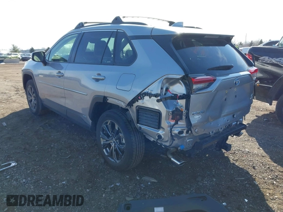 2024 Toyota RAV4 Hybrid XLE Premium with VIN JTMB6RFV8RD134274, listed as a IAAI auction lot 41846740 with 12,648 mi miles. Bid and sale history available at carsss.com. Image 3.