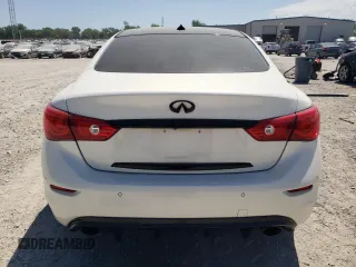2014 Infiniti Q50 Sport with VIN JN1BV7AR4EM688426, listed as a Copart auction lot 57449405 with 125,605 mi miles and Salvage title. Bid and sale history available at DreamBid. Image 6.