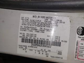 2012 Ford Fusion SE with VIN 3FAHP0HA2CR441652, listed as a IAAI auction lot 41723089 with 207,239 mi miles. Bid and sale history available at carsss.com. Image 9.