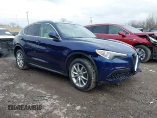 2019 Alfa Romeo Stelvio Ti with VIN ZASPAKBN4K7C43201, listed as a IAAI auction lot 41121052 with 32,768 mi miles and . Bid and sale history available at DreamBid. Image 1.