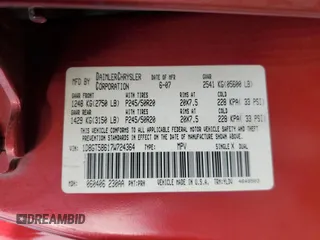 2007 Dodge Nitro R/T z VIN 1D8GT58617W724364, wystawiony jako Copart lot #82677424 z przebiegiem 209 599 mil mil oraz Szkoda całkowita • Salvage title. Historia ofert i sprzedaży dostępna na DreamBid. Obrazek 14.