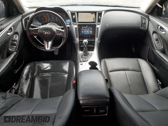 2020 Infiniti Q50 3.0t LUXE with VIN JN1EV7AP3LM203637, listed as a Copart auction lot 48579525 with 79,647 mi miles and Salvage Title. Bid and sale history available at carsss.com. Image 8.