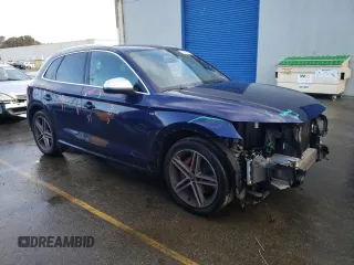 2018 Audi SQ5 Prestige with VIN WA1C4AFY9J2125812, listed as a Copart auction lot 83863484 with 87,142 mi miles and Salvage Title. Bid and sale history available at DreamBid. Image 4.