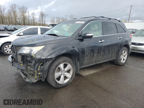 2011 Acura MDX Tech Pkg with VIN 2HNYD2H6XBH536443, listed as a Copart auction lot 45172665 with 95,145 mi miles and Salvage Title. Bid and sale history available at carsss.com. Image 1.