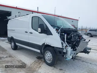 2024 Ford Transit Cargo with VIN 1FTBR2Y80RKB39440, listed as a IAAI auction lot 41518278 with 1,111 mi miles and . Bid and sale history available at DreamBid. Image 1.