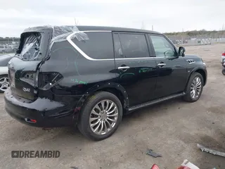 2017 Infiniti QX80 Signature Edition with VIN JN8AZ2NEXH9155628, listed as a IAAI auction lot 41941376 with 90,134 mi miles. Bid and sale history available at carsss.com. Image 4.