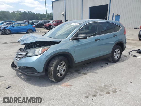 2014 Honda CR-V LX with VIN 2HKRM3H33EH536768, listed as a Copart auction lot 53664535 with 60,474 mi miles and Salvage Title. Bid and sale history available at carsss.com. Image 1.