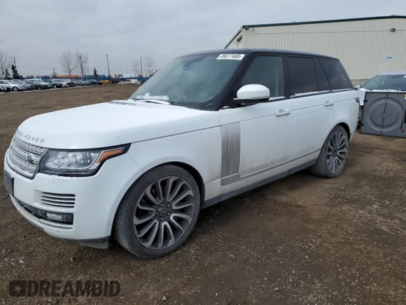 2016 Land Rover Range Rover Autobiography with VIN SALGV2EF4GA317852, listed as a Copart auction lot 49377465 with Not provided miles and Non repairable. Bid and sale history available at DreamBid. Image 1.