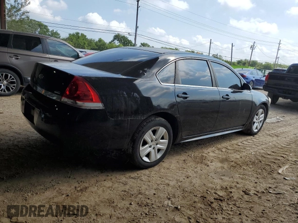 2011 Chevrolet Impala LS Retail with VIN 2G1WA5EKXB1106633, listed as a Copart auction lot 58356624 with 111,993 mi miles and Salvage Title. Bid and sale history available at DreamBid. Image 3.