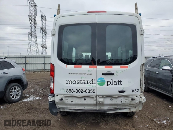 2016 Ford Transit XL with VIN 1FBAX2CM1GKB24727, listed as a Copart auction lot 84914324 with 189,970 mi miles and Salvage Title. Bid and sale history available at DreamBid. Image 6.