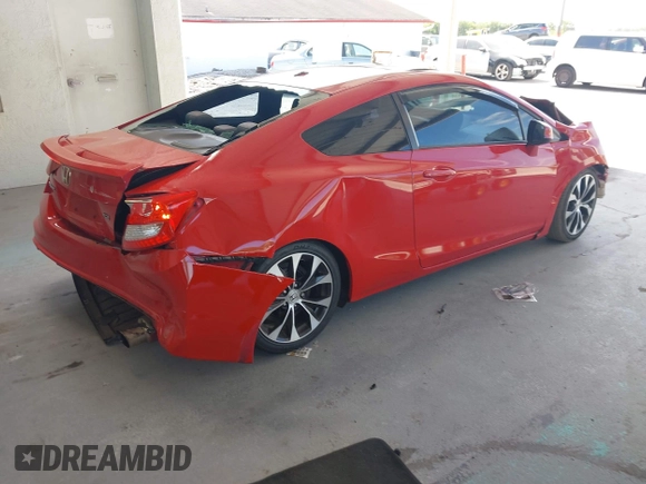 2013 Honda Civic Si with VIN 2HGFG4A51DH702242, listed as a IAAI auction lot 42156022 with Not provided miles and . Bid and sale history available at DreamBid. Image 4.