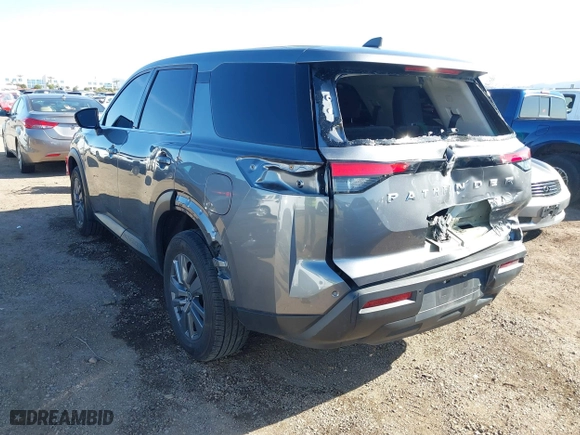 2024 Nissan Pathfinder S with VIN 5N1DR3AAXRC288276, listed as a IAAI auction lot 41835375 with 20,384 mi miles. Bid and sale history available at carsss.com. Image 3.