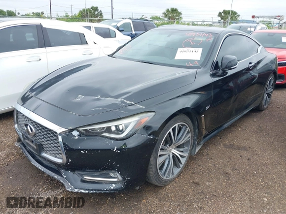 2017 Infiniti Q60 Sport with VIN JN1EV7EK6HM360584, listed as a IAAI auction lot 41931143 with 88,709 mi miles and . Bid and sale history available at DreamBid. Image 2.