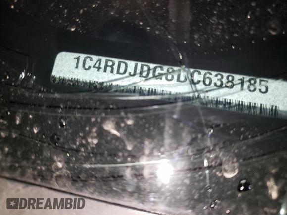 2013 Dodge Durango Crew with VIN 1C4RDJDG8DC638185, listed as a Copart auction lot 53487045 with Not Provided miles and Salvage Title. Bid and sale history available at carsss.com. Image 14.