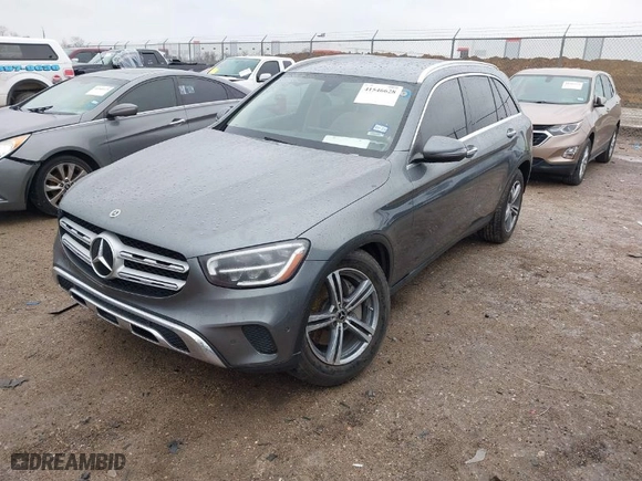 2021 Mercedes-Benz GLC with VIN W1N0G8DB5MV274639, listed as a IAAI auction lot 41546628 with 68,720 mi miles. Bid and sale history available at carsss.com. Image 2.
