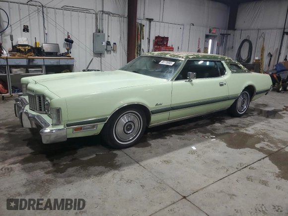 1973 Ford Thunderbird with VIN 3J87A133310, listed as a Copart auction lot 88178995 with 71,211 mi miles and Clean Title. Bid and sale history available at DreamBid. Image 1.