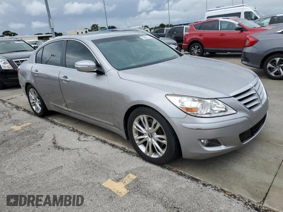 2011 Hyundai Genesis with VIN KMHGC4DF8BU119255, listed as a Copart auction lot 74862114 with 108,318 mi miles and Salvage Title. Bid and sale history available at carsss.com. Image 4.