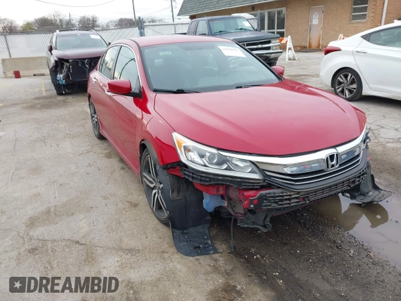 2017 Honda Accord Sport with VIN 1HGCR2F56HA021945, listed as a IAAI auction lot 41958917 with 73,849 mi miles and . Bid and sale history available at carsss.com. Image 1.