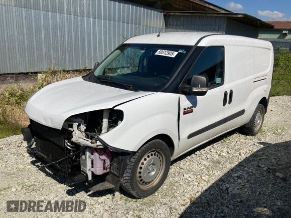 2015 Ram ProMaster City Cargo with VIN ZFBERFCT1F6951594, listed as a Copart auction lot 50612905 with 67,341 mi miles and Salvage Title. Bid and sale history available at DreamBid. Image 1.
