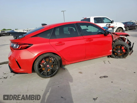 2025 Honda Civic Type R z VIN JHMFL5G40SX001231, wystawiony jako Copart lot #57126305 z przebiegiem 5731 mil mil oraz Szkody całkowita. Historia ofert i sprzedaży dostępna na DreamBid. Obrazek 3.