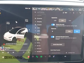 2023 Tesla Model 3 with VIN 5YJ3E1EA2PF482536, listed as a IAAI auction lot 41858110 with 6,298 mi miles. Bid and sale history available at carsss.com. Image 18.