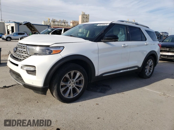 2022 Ford Explorer Limited with VIN 1FMSK7FH3NGA64018, listed as a Copart auction lot 43249475 with 0 mi miles and Salvage Title. Bid and sale history available at carsss.com. Image 1.