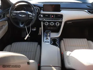2022 Genesis G70 3.3T with VIN KMTG54TE2NU081924, listed as a Copart auction lot 80778343 with 18,277 mi miles. Bid and sale history available at carsss.com. Image 8.