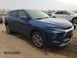 2023 Chevrolet Blazer LT with VIN 3GNKBHR4XPS101368, listed as a Copart auction lot 58520625 with 22,155 mi miles and Salvage title. Bid and sale history available at DreamBid. Image 4.