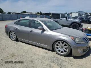 2013 Hyundai Equus Signature with VIN KMHGH4JH8DU063666, listed as a Copart auction lot 63621585 with Not provided miles and Clean title. Bid and sale history available at DreamBid. Image 4.