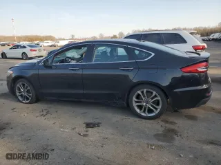 2020 Ford Fusion Hybrid Titanium with VIN 3FA6P0RU1LR139527, listed as a Copart auction lot 47348495 with 75,405 mi miles and Salvage Title. Bid and sale history available at carsss.com. Image 2.