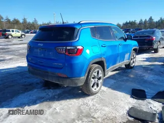2020 Jeep Compass Limited with VIN 3C4NJDCB1LT147961, listed as a IAAI auction lot 41508964 with 74,613 mi miles. Bid and sale history available at carsss.com. Image 4.