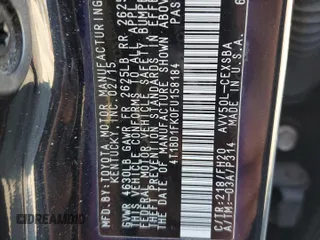 2015 Toyota Camry LE z VIN 4T1BD1FK0FU158184, wystawiony jako Copart lot #55705715 z przebiegiem 158 167 mil mil oraz Szkoda całkowita • Salvage title. Historia ofert i sprzedaży dostępna na DreamBid. Obrazek 12.